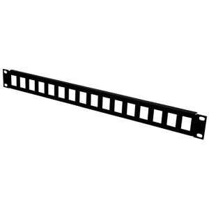Conteg patch panel keret 19" 16-port, 1U magas (PP-01-16) #1