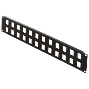 Conteg patch panel keret 19" 24-port, 2U magas (PP-02-24) #1