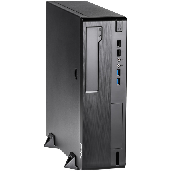 Akyga AK-502-02BK (micro ATX/mini-ITX) ház (fekete) #1
