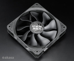 12 cm hűtőventilátor Akasa Apache Black ultrahalk #1