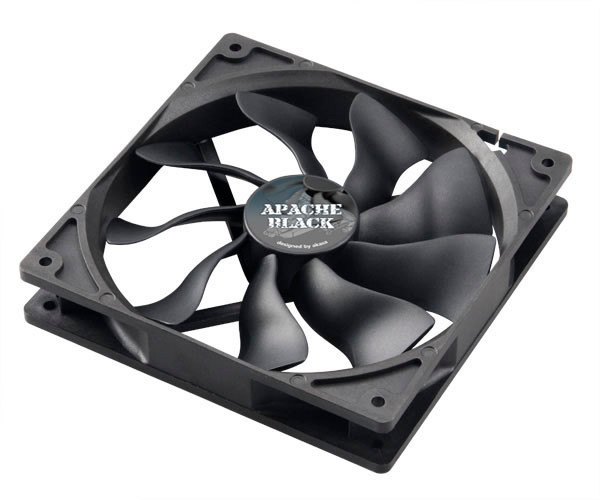 14 cm hűtőventilátor Akasa Apache Black ultrahalk #1