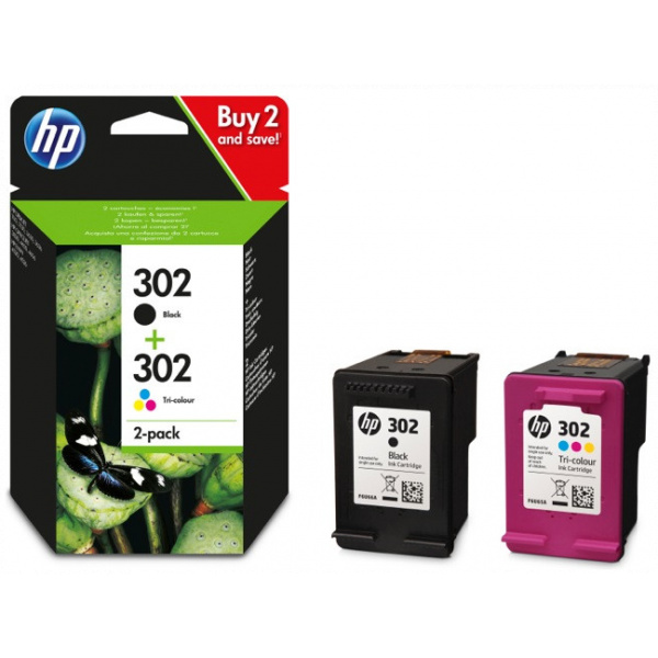 HP X4D37AE patron szett (302) fekete+színes #1