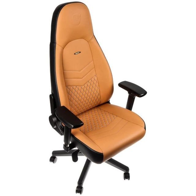 Noblechairs Icon Gaming bőr szék (fekete-konyak) #1