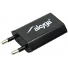Akyga USB-s töltő (220V) - 1000 mA (fekete) #1