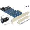Delock PCI Express x4 Kártya > 2 x belső M.2 SSD-hez #1