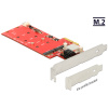Delock PCI Express Kártya > 2 x belső M.2 SSD + 2 x SATA 6 Gb/s RAID funkcióval #1