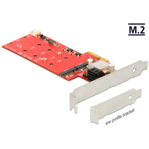 Delock PCI Express Kártya > 2 x belső M.2 SSD + 2 x SATA 6 Gb/s RAID funkcióval #1