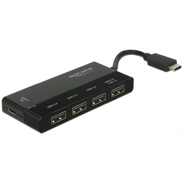 4-portos USB HUB Delock (USB 3.1), Type-C csatlakozóval #1