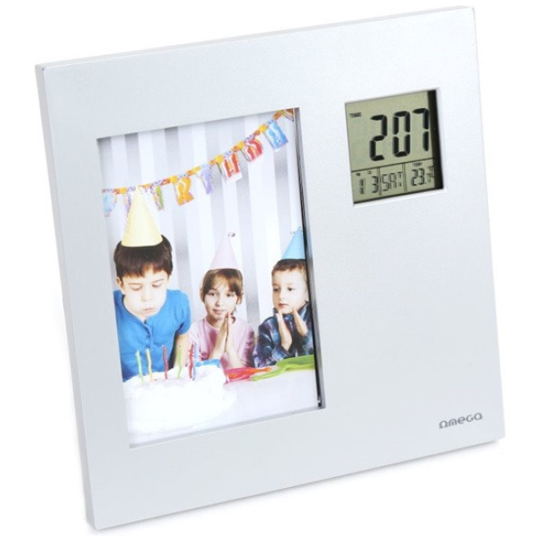 Omega LCD időjárásjelző állomás képkerettel (beltéri méréssel) #1