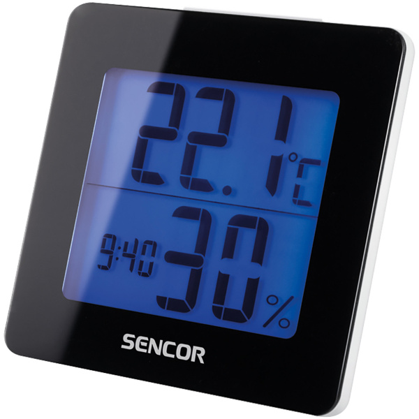 Sencor LCD-s hőmérő ébresztőórával (SWS 1500 B) #1