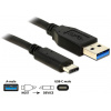 USB (C) – USB (A) (M/M) kábel 1m Delock #1