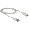 USB 2.0 (A) – micro USB kábel LED töltésjelzővel, 1m (Delock) #1