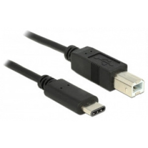 USB 2.0 (C) – USB 2.0 (B) (M/M) kábel 1m Delock #1