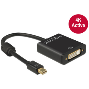 Delock mini DisplayPort > DVI-D 4K aktív átalakító, 20cm kábellel #1