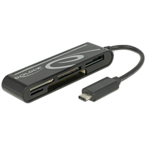 Delock USB 2.0 kártyaolvasó USB Type-C™ csatlakozóval, 5 nyílással #1