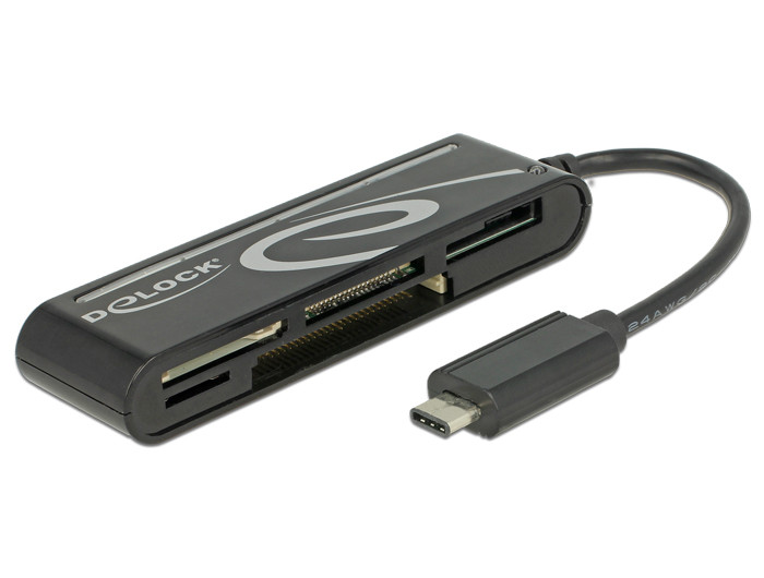 Delock USB 2.0 kártyaolvasó USB Type-C™ csatlakozóval, 5 nyílással #1