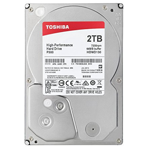 2TB Toshiba SATA3 HDD 64MB - P300 #1