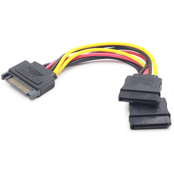 Gembird HDD SATA > 2x SATA tápelosztó 15cm #1