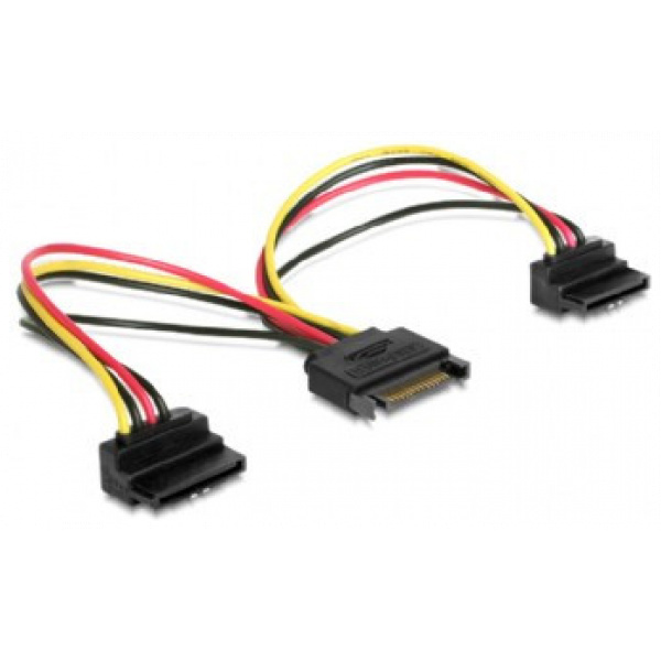 Gembird HDD SATA > 2x SATA 90-fok tápelosztó 15cm #1