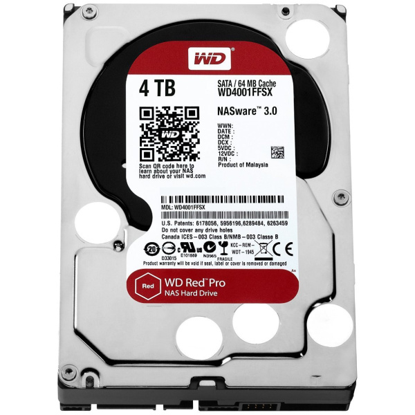 4TB WD Red Pro - NAS SATA3 HDD 256MB - WD4003FFBX #1