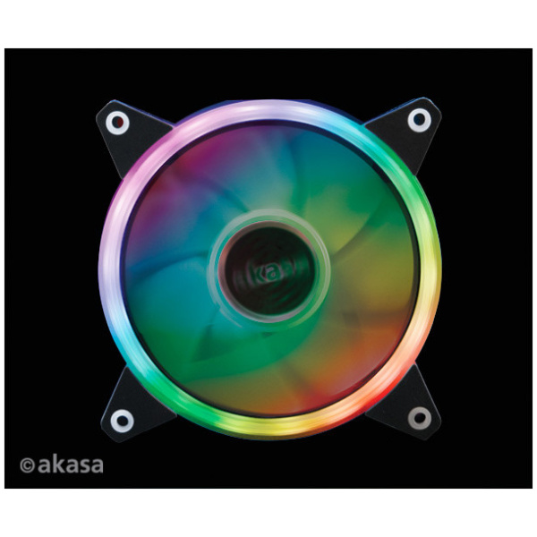 12 cm hűtőventilátor Akasa Vegas R7 RGB LED-es #1