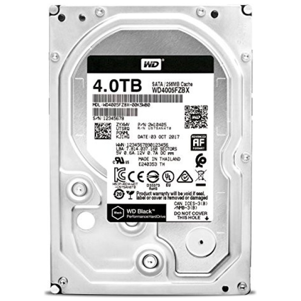 4TB WD Black SATA3 HDD 256MB - WD4005FZBX #1