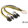 Delock PCIe VGA tápátalakító kábel (6-pin > 2x PCIe 6+2-pin) #1