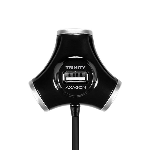 4-portos USB HUB Axagon Trinity (USB 2.0) - fekete #1