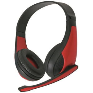 Omega Freestyle Hi-Fi Sztereo Headset (piros) #1