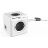 220V-os PowerCube Extended USB DE hálózati elosztó (4 aljzat + 2 USB, 3m) #1