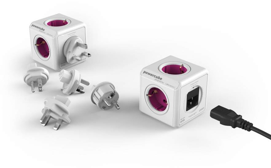 220V-os PowerCube ReWirable (IEC EU) hálózati elosztó (5 aljzat, 1m) #1