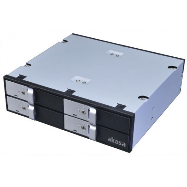 Akasa Lokstor M22 HDD mobil rack (akár 4db 2,5" SATA HDD/SSD-hez) #1