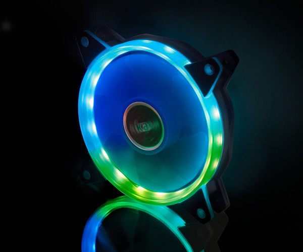 12 cm hűtőventilátor Akasa Vegas A12 RGB LED-es #1