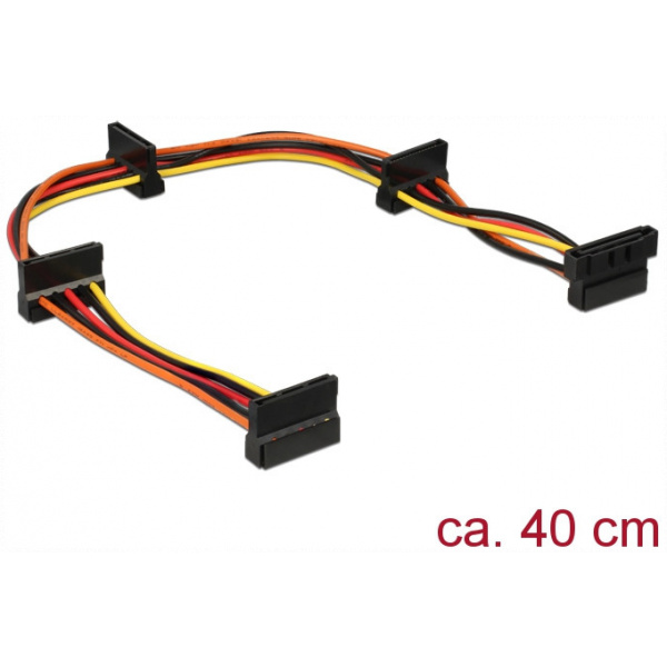 Delock HDD SATA > 4x SATA tápelosztó 40cm #1