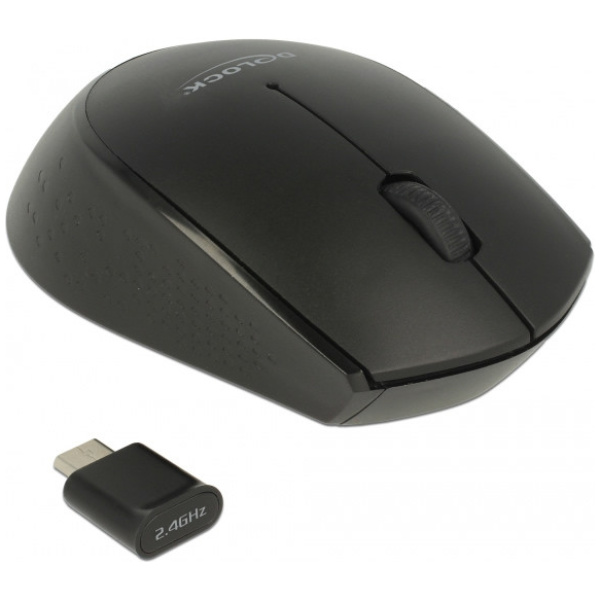 Delock vezeték nélküli optikai mini egér USB Type-C™ vevőegységgel #1