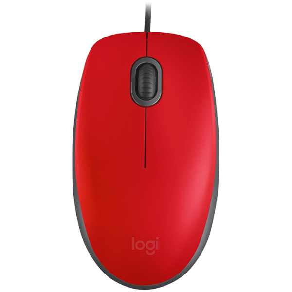 Logitech M110 Silent Mouse - piros (USB) #1