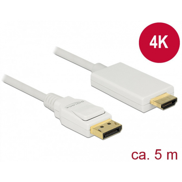 DisplayPort (M) – HDMI (M) kábel 4K 5m - Delock #1