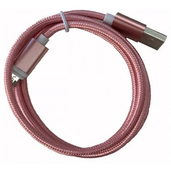 BH USB 2.0 (C) – USB 2.0 (A) (M/M) kábel 1m (rózsaszín) #1