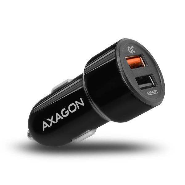 USB Car charger (autós gyorstöltő) 1x QC3.0 + 1x 2,4A USB port #1