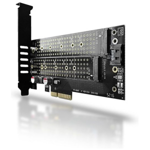 Axagon PCI Express x16 Kártya > 2 x belső NVME M.2 SSD-hez PCEM2-D #1