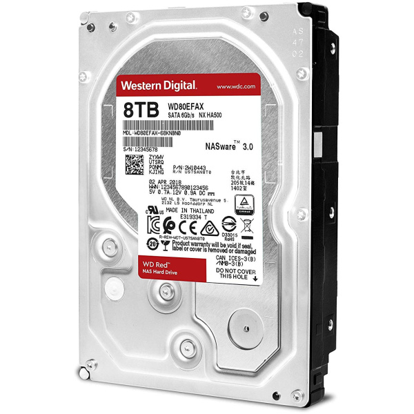 8TB WD Red - NAS SATA3 HDD 256MB - WD80EFAX #1