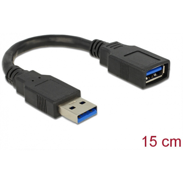 USB 3.0 toldókábel (AF/AM) 15cm - Delock #1