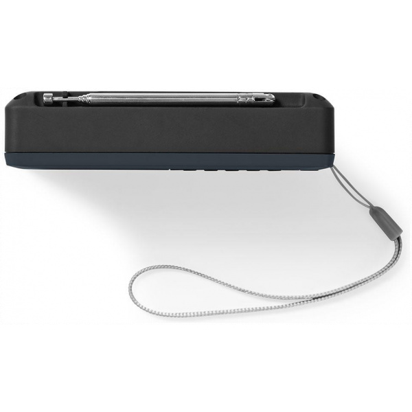 Nedis FM zsebrádió USB/micro SD kártyanyílással, akkumulátorral (fekete) #4