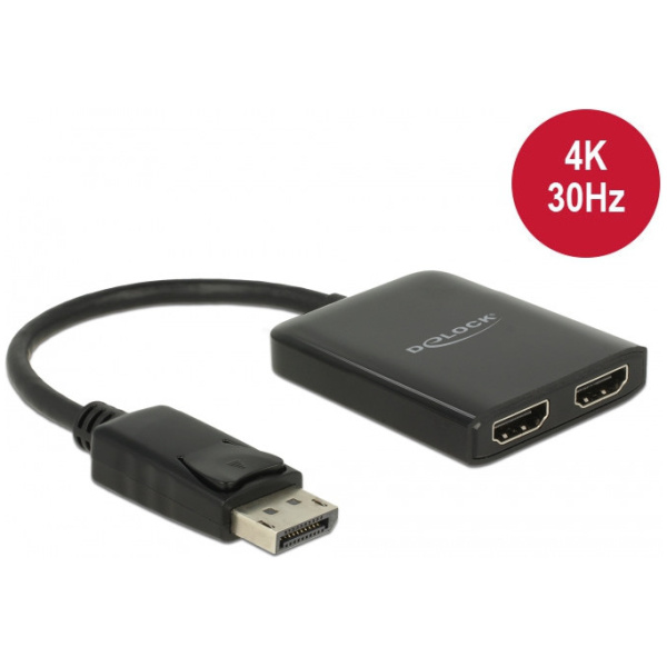 Delock DisplayPort elosztó - 1x DisplayPort > 2x HDMI 4K 30 Hz #1