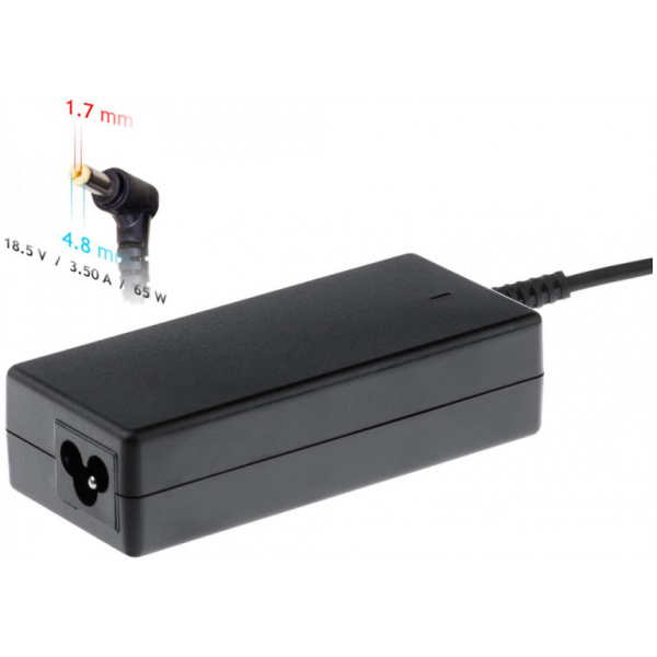 AC adapter HP (Compaq), LG notebookhoz 18,5V 3,5A (65W) - 4,8x1,7 mm #1