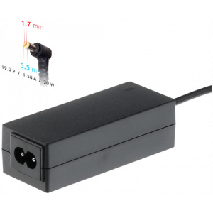 AC adapter Acer, Dell, Packard-Bell notebookhoz 19V 1,58A (30W) - 5,5x1,7 mm #1