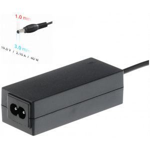 AC adapter Acer, Samsung notebookhoz 19V 2,1A (40W) - 3,0x1,0 mm #1