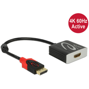 Delock DisplayPort > HDMI 4K 60Hz aktív átalakító, 20cm kábellel #1