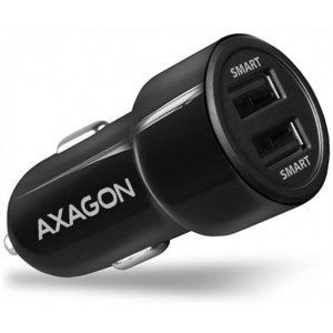USB Car charger (autós töltő adapter) Dual Smart 2x 2.4A (össz) - Axagon #1