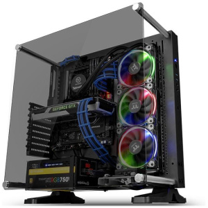 Thermaltake Core P3 TG Open Frame üvegablakos ház (fekete) #1